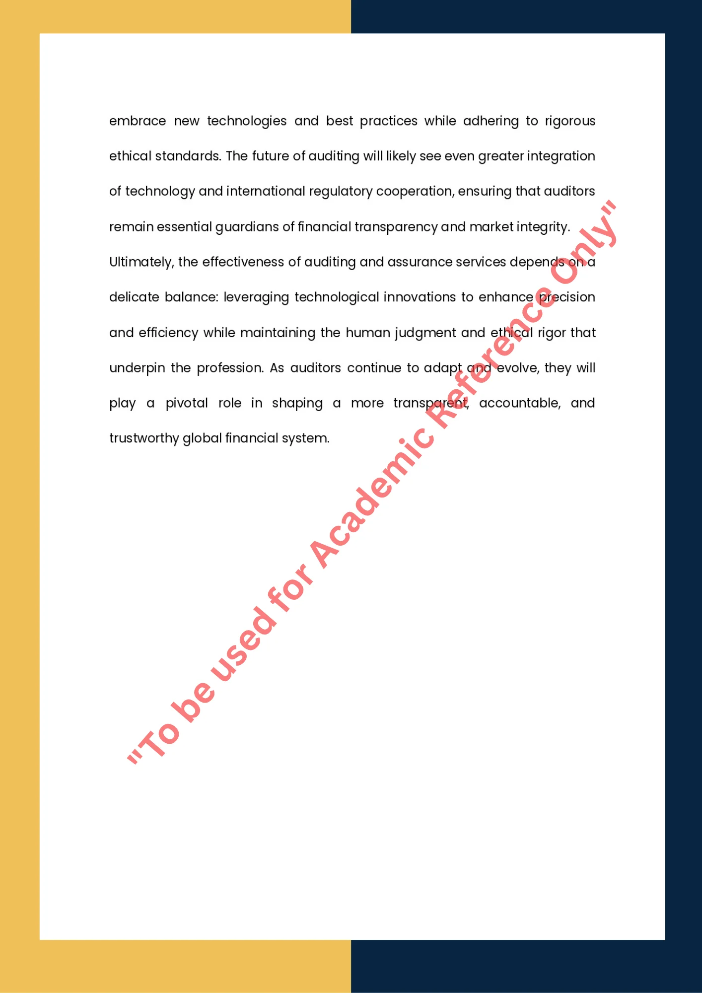 Assignment Sample Of Subject-ACCT2002 Auditing and Assurance Services 10